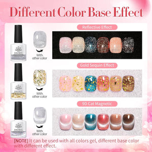 [US ONLY] Anna's Garden 33 Colors Jelly Gel Polish Set 6ml with 6pcs Base Top Coat Kit 10ml Gel Nail Polish BORN PRETTY 