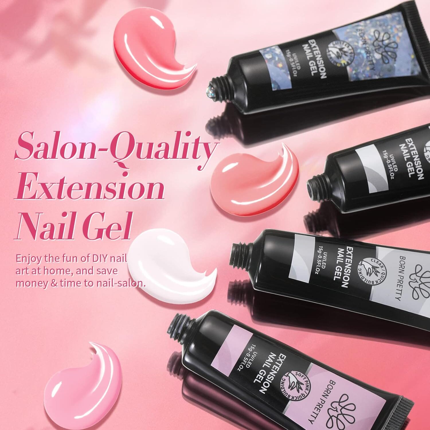 [US ONLY]Poly Nail Extension Gel Kit 6 Colors Kits & Bundles BORN PRETTY 