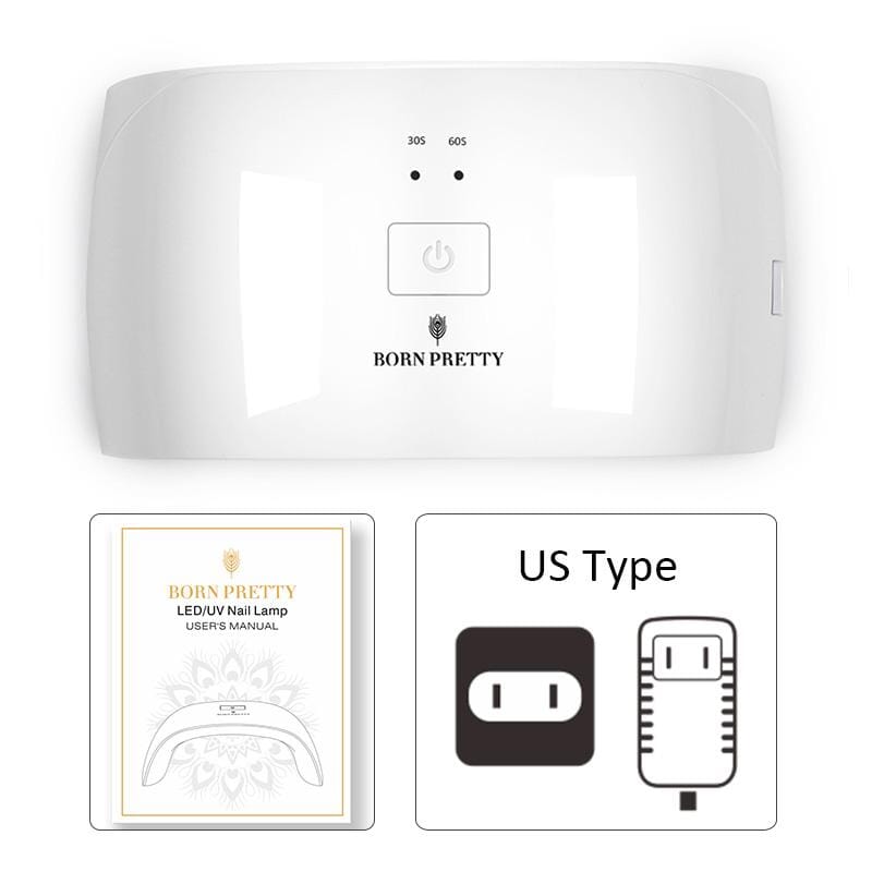 24W UV LED Nail Lamp US Type Plug Tools & Accessories BORN PRETTY 