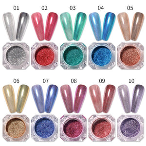 Iridescent Mirror Powder Nail Powder BORN PRETTY 