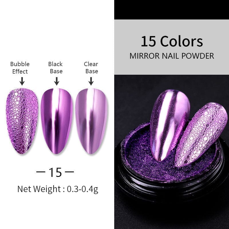 Metallic Mirror Effect Chrome Nail Powder Nail Powder BORN PRETTY 15 