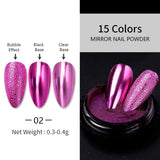 Metallic Mirror Effect Chrome Nail Powder Nail Powder BORN PRETTY 2 