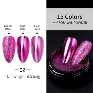 Metallic Mirror Effect Chrome Nail Powder Nail Powder BORN PRETTY 2 