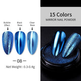 Metallic Mirror Effect Chrome Nail Powder #08 Nail Powder BORN PRETTY 