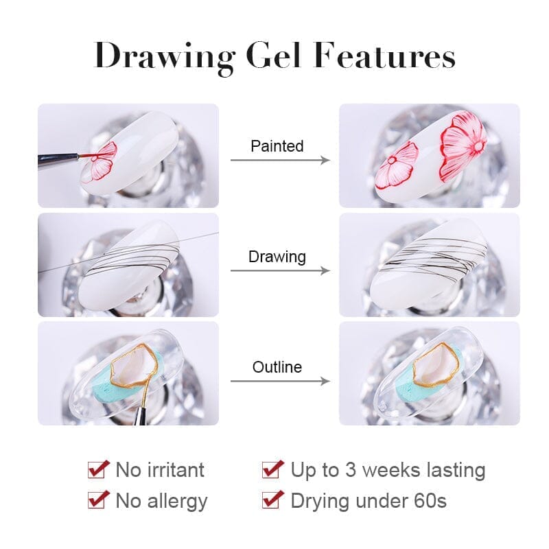 Spider Nail Gel 5ml Gel Nail Polish BORN PRETTY 