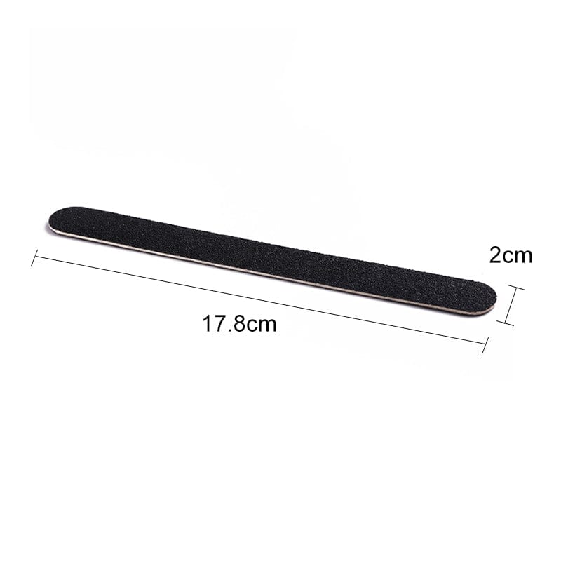 Black Straight Nail File 180/180 Tools & Accessories BORN PRETTY 