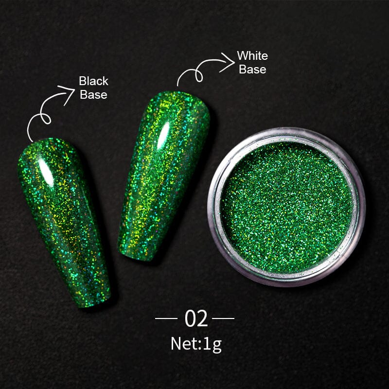 Iridescent Glitter Powder Nail Powder BORN PRETTY 02 