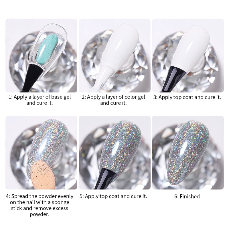 Iridescent Glitter Powder Nail Powder BORN PRETTY 