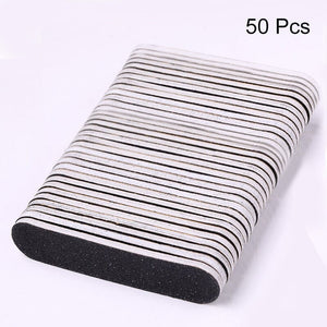 Black Mini Nail File Tools & Accessories No Brand 50pcs 