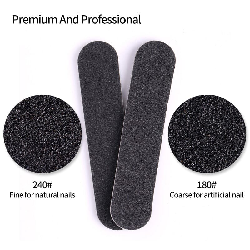Black Mini Nail File Tools & Accessories No Brand 
