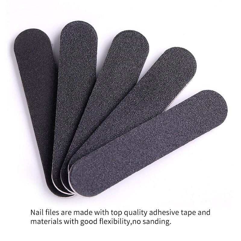 Black Mini Nail File Tools & Accessories No Brand 