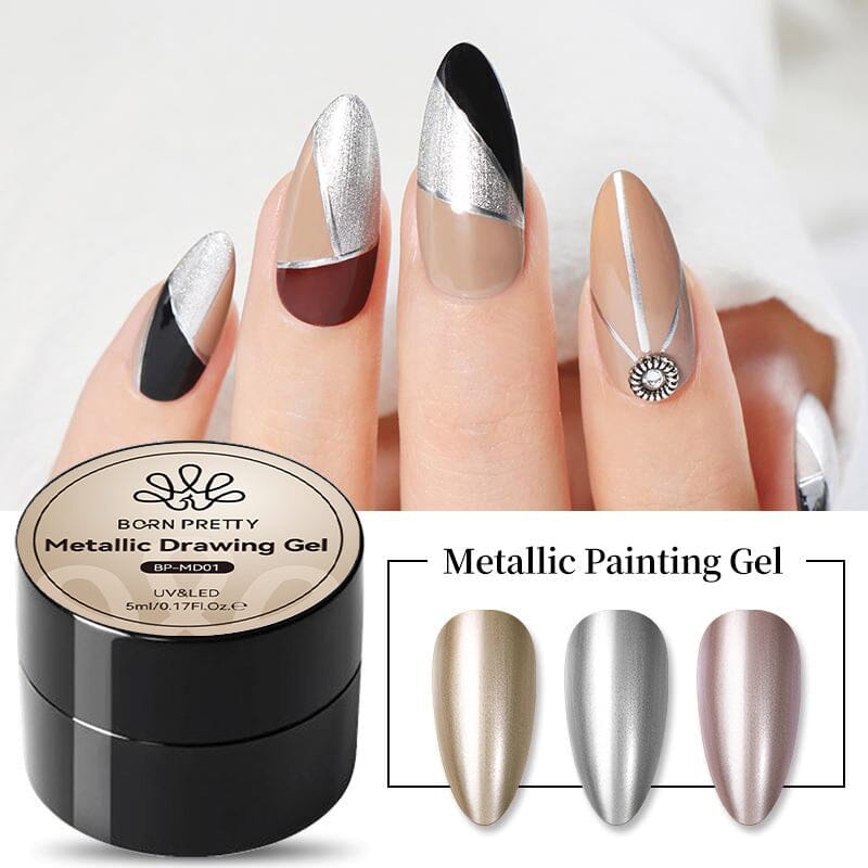 Metallic Drawing Gel 5ml Gel Nail Polish BORN PRETTY 