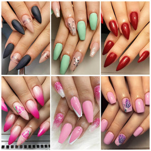 [US ONLY] 6 Colors Pink Red Dipping Nail Powder Set #06 25g 0.88Fl.Oz Nail Powder NICOLE DIARY 