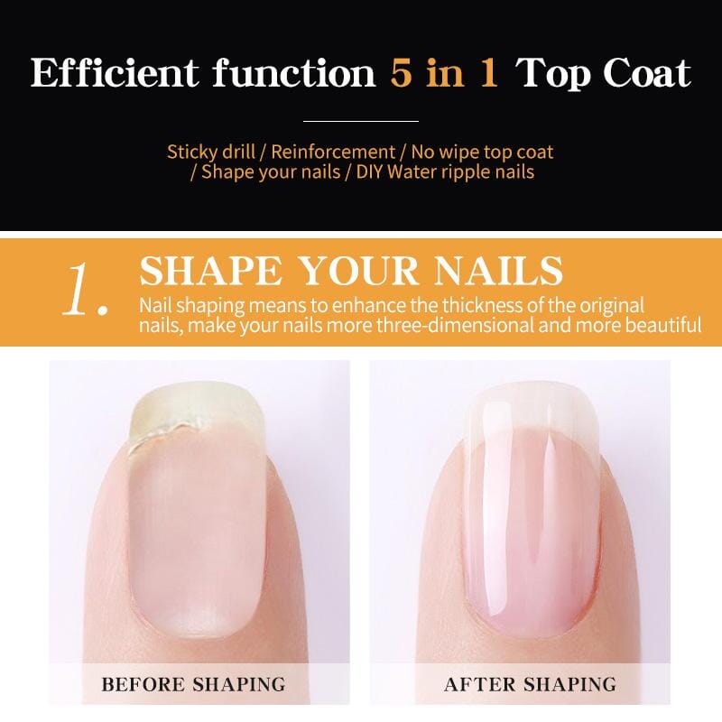 5 in 1 Top Coat 5ml Gel Nail Polish BORN PRETTY 