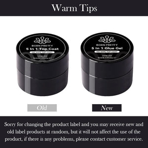 5 in 1 Glue Gel Clear 5ml Gel Nail Polish BORN PRETTY 