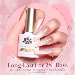 [US ONLY] 6 Colors Jelly Pink Snowlight Magnetic Gel Polish Set Kits & Bundles BORN PRETTY 