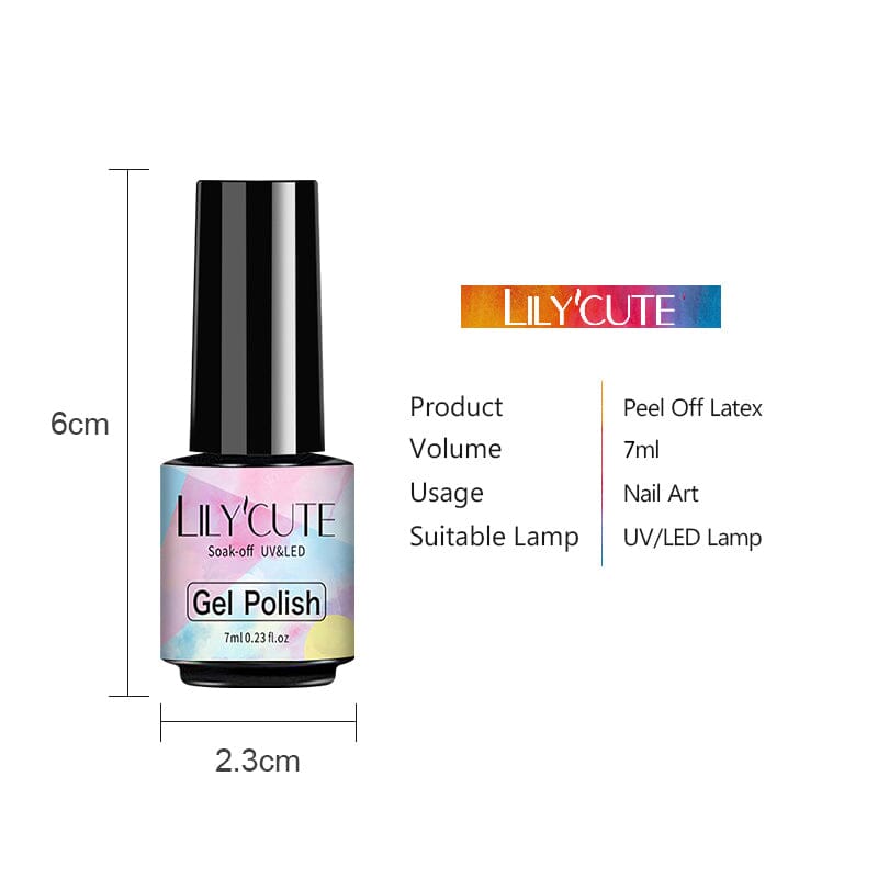 Peel Off Latex Tape 7ml Nail Care LILYCUTE 