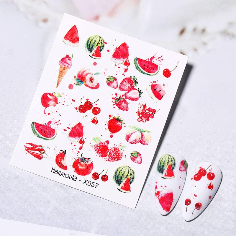 Water Decals Nail Sticker X057 Nail Sticker Harunouta 