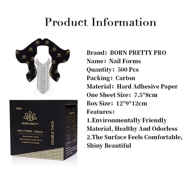 500pcs Nail Forms Clearance BP PRO 