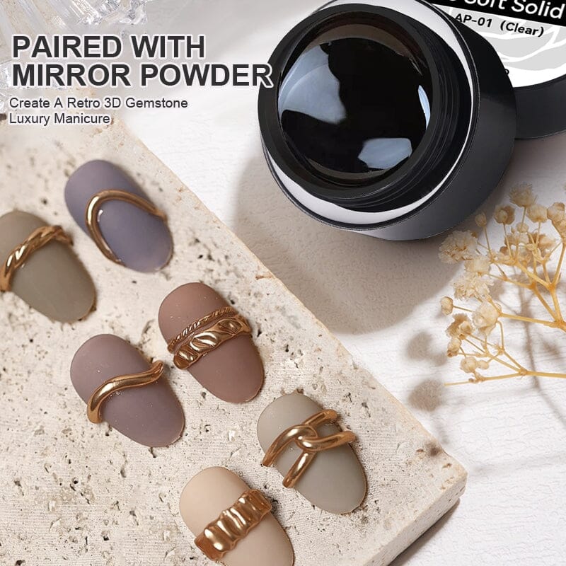 PVC Soft Solid Gel Clear 5ml Gel Nail Polish BORN PRETTY 