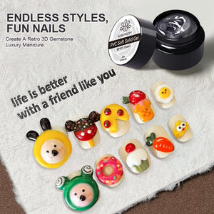 PVC Soft Solid Gel Clear 5ml Gel Nail Polish BORN PRETTY 