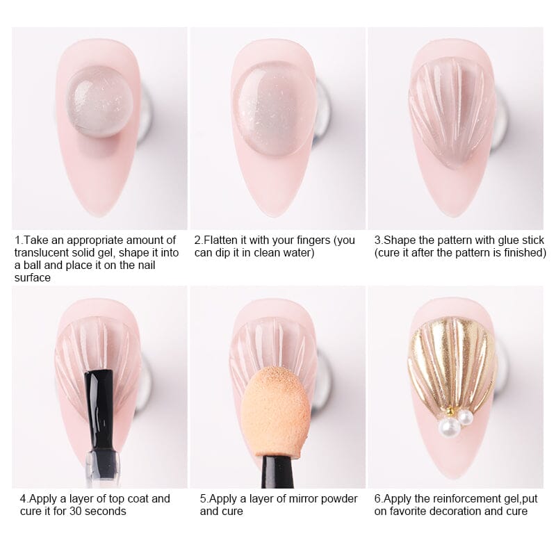 PVC Soft Solid Gel Clear 5ml Gel Nail Polish BORN PRETTY 