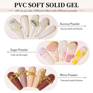 PVC Soft Solid Gel Clear 5ml Gel Nail Polish BORN PRETTY 