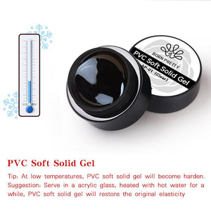 PVC Soft Solid Gel Clear 5ml Gel Nail Polish BORN PRETTY 