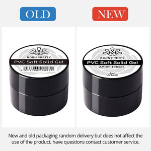 PVC Soft Solid Gel Clear 5ml Gel Nail Polish BORN PRETTY 