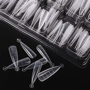 100pcs Mold Tips for Extension Nails (With Scale) Extension Nail Gel No Brand 