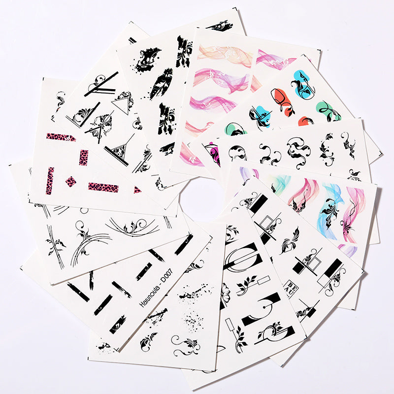 12pcs Water Decals D007