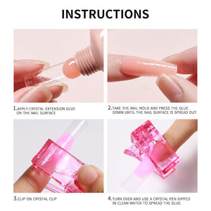 Nail Clips Acrylic Extension Mold Tools & Accessories No Brand 