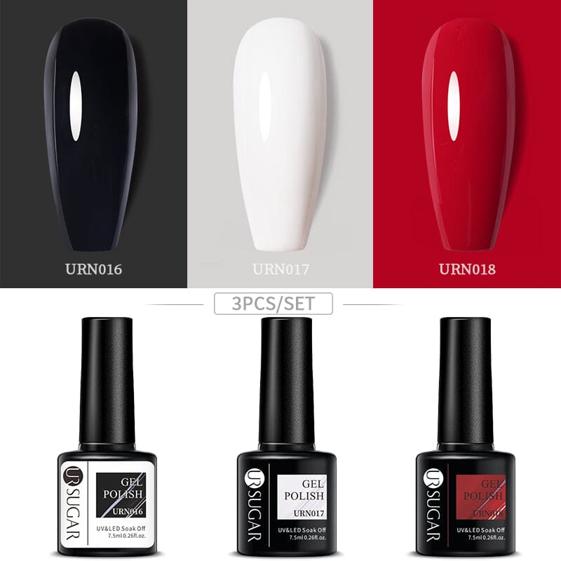 3pcs Color Gel Set 7.5ml Gel Nail Polish UR SUGAR 14 