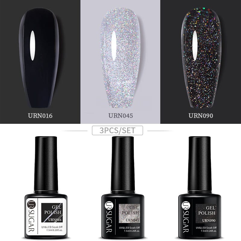 3pcs Color Gel Set 7.5ml Gel Nail Polish UR SUGAR 15 