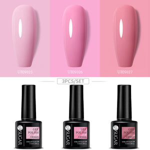 3pcs Color Gel Set 7.5ml Gel Nail Polish UR SUGAR 