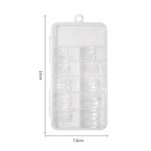 100pcs Square Transparent False Nail Tips Nail Tips No Brand 
