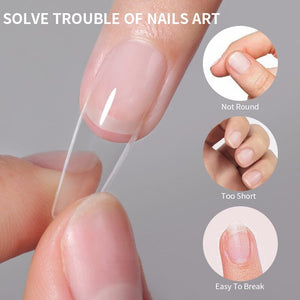 100pcs Square Transparent False Nail Tips Nail Tips No Brand 