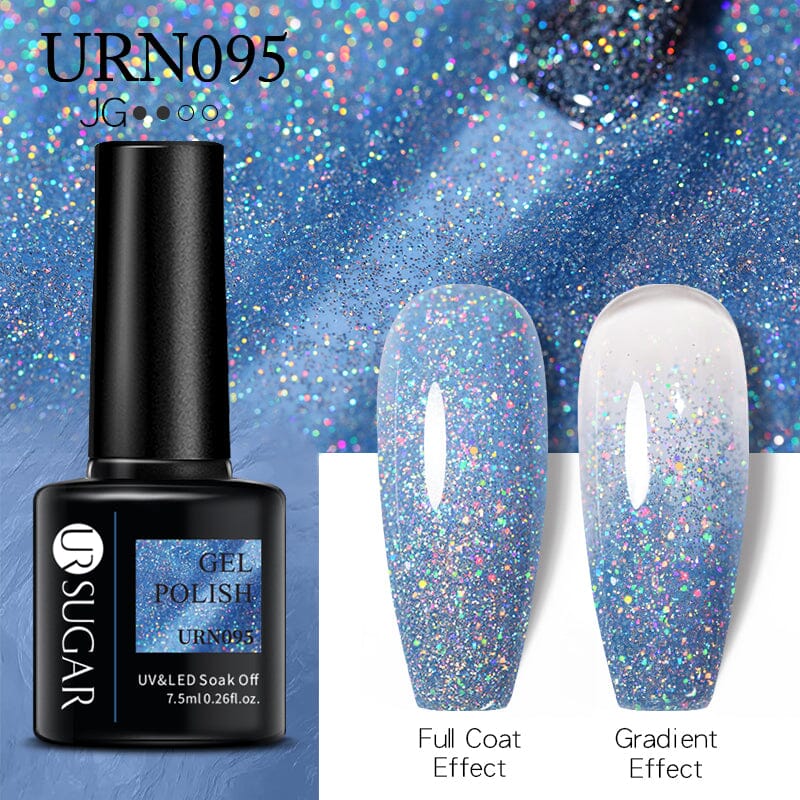 Glitter Sequins Gel Polish URN095 7.5ml Clearance UR SUGAR 