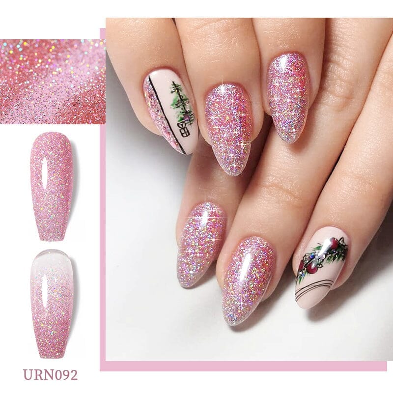 Sequins Glitter Gel Polish URN096 7.5ml Clearance UR SUGAR 