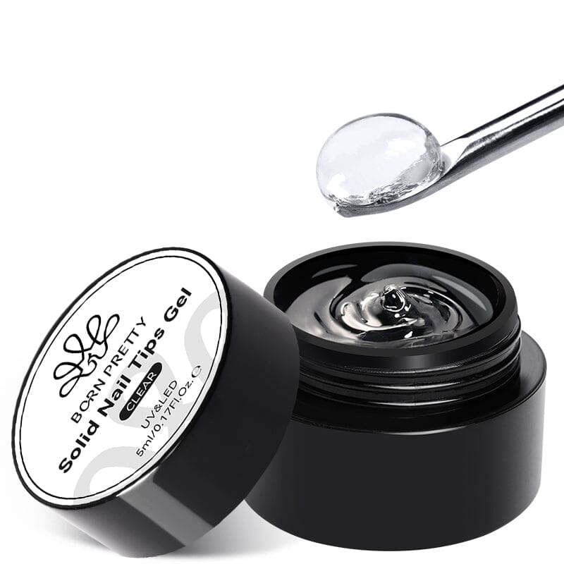 Solid Nail Tips Gel Clear 5ml Gel Nail Polish BORN PRETTY 