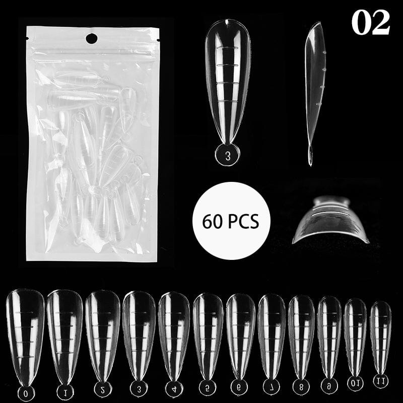 60pcs Extension False Nail Tips #02 Tools & Accessories BORN PRETTY 