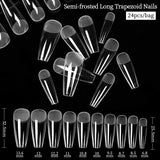 24pcs Matte False Nail Tips