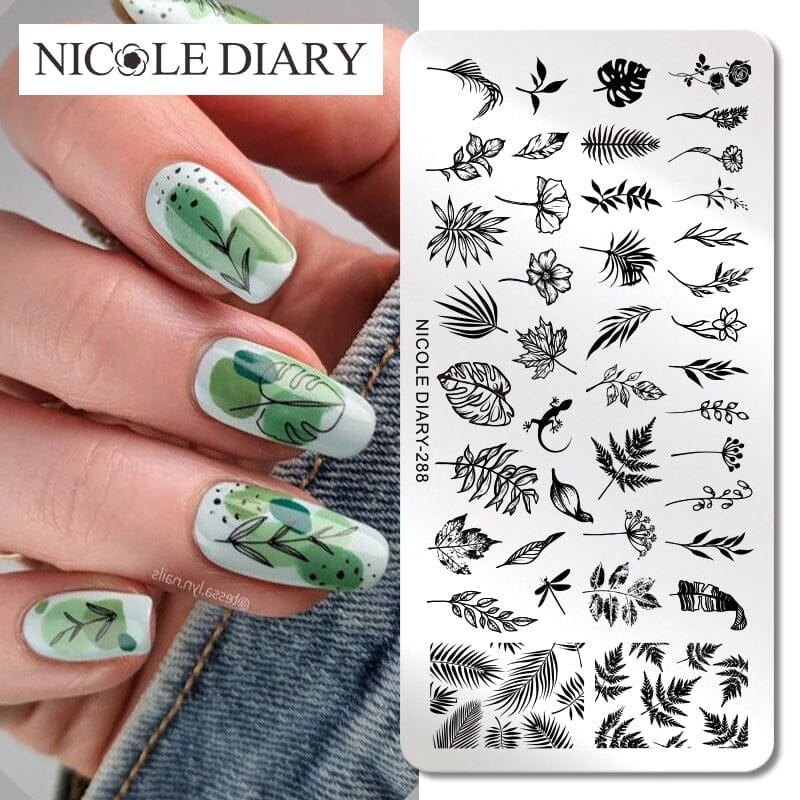 Stamping Plate NICOLE DIARY-288 Nail Stamping BORN PRETTY 