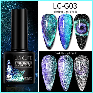 9D Reflective Cat Magnetic Gel LC-G03 7ml Clearance LILYCUTE 