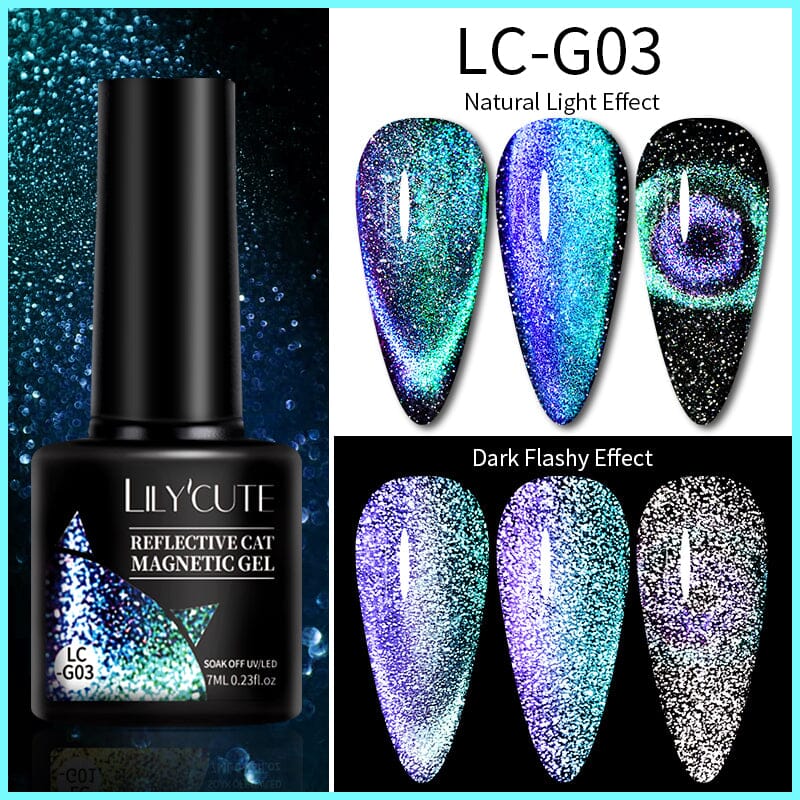 9D Reflective Cat Magnetic Gel LC-G03 7ml Clearance LILYCUTE 