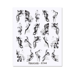 Water Decals Nail Sticker X144 Nail Sticker Harunouta 