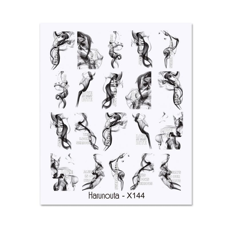 Water Decals Nail Sticker X144 Nail Sticker Harunouta 