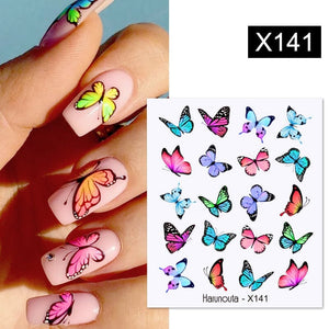 Water Decals Nail Sticker X136 Nail Sticker Harunouta 