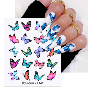 Water Decals Nail Sticker X141 Nail Sticker Harunouta 