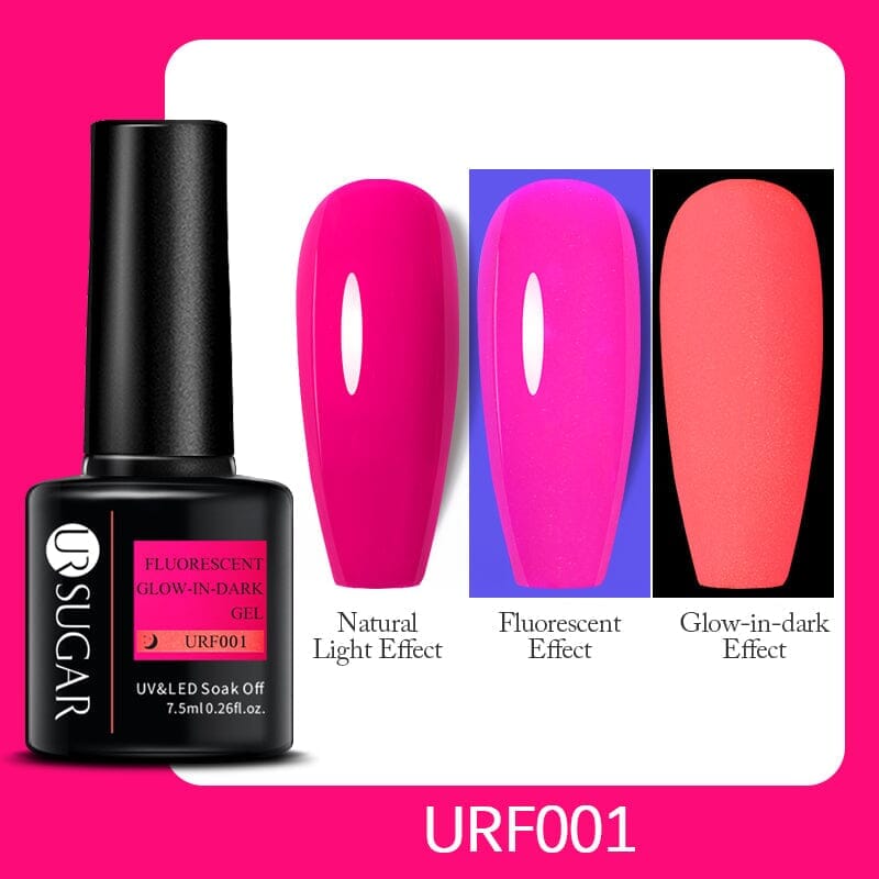 Fluorescent Glow-in-Dark Gel 7.5ml Gel Nail Polish UR SUGAR URF001 